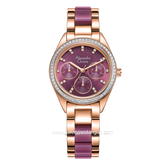 Alexandre Christie Passion AC 2A60 BF Purple Dual Tone Stainless Steel With Ceramic Strap